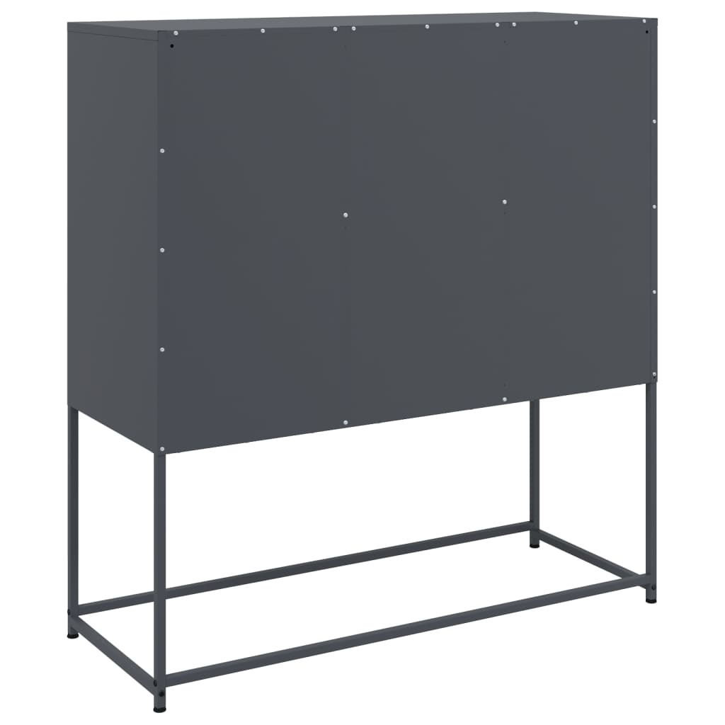 Buffet anthracite 100,5x39x107 cm acier - XIOS