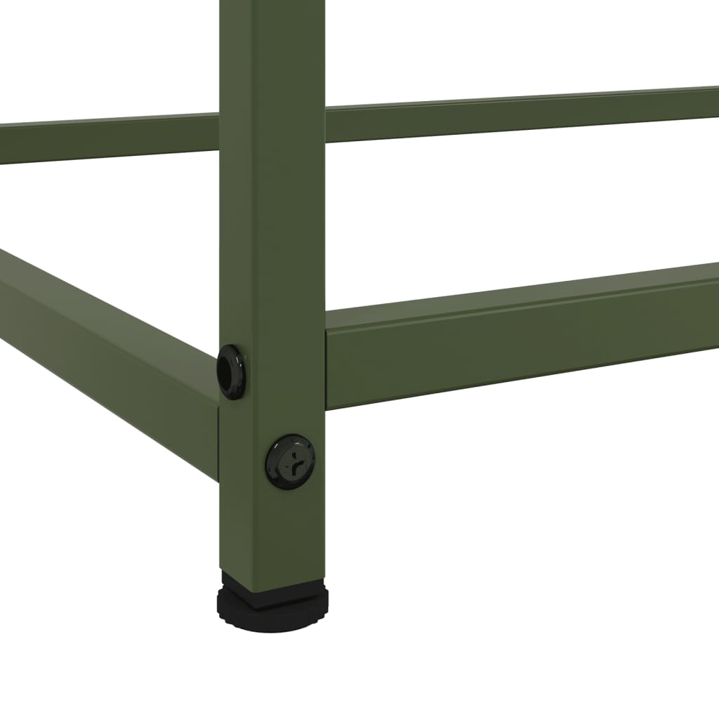 Buffet vert olive 100,5x39x107 cm acier - XIOS