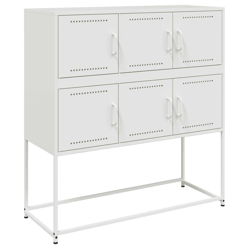 Buffet blanc 100,5x39x107 cm acier - XIOS