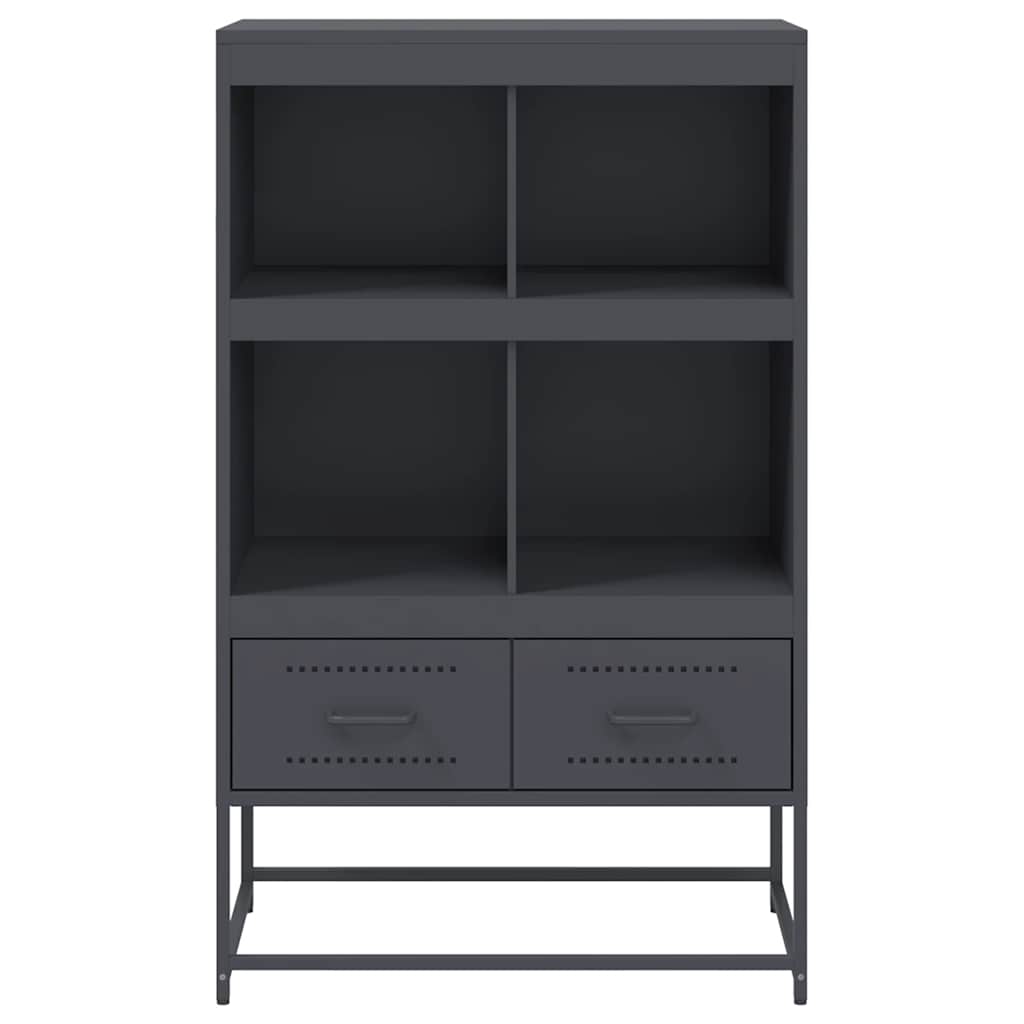 Buffet haut anthracite 68x39x111,5 cm acier - XIOS