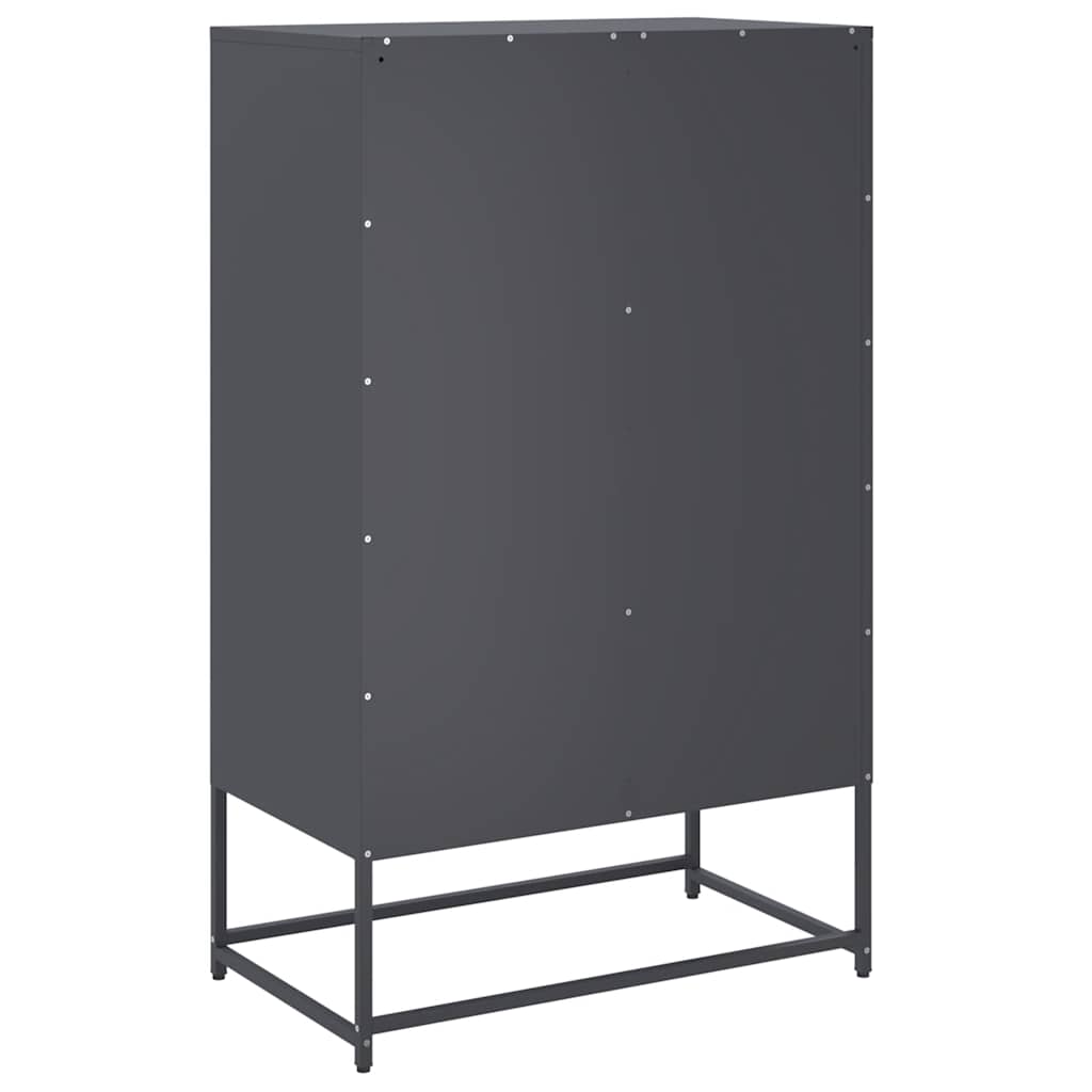 Buffet haut anthracite 68x39x111,5 cm acier - XIOS