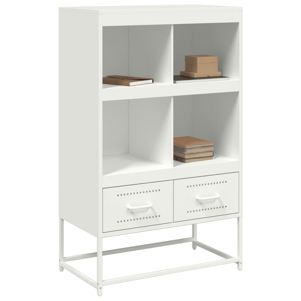 Buffet haut blanc 68x39x111,5 cm acier - XIOS