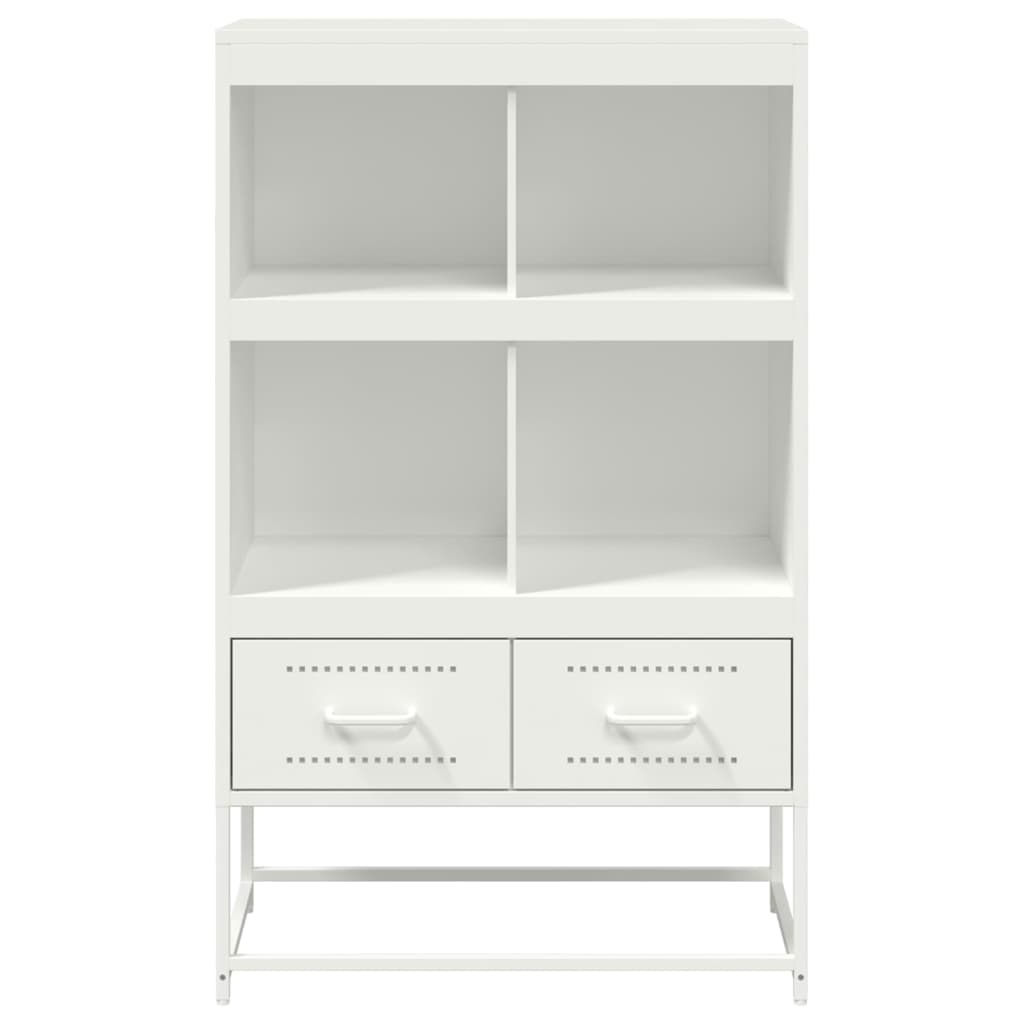 Buffet haut blanc 68x39x111,5 cm acier - XIOS