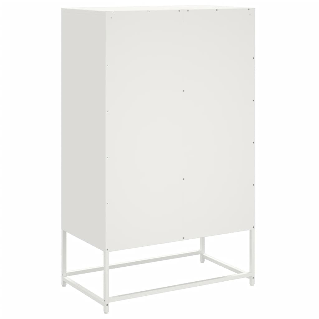 Buffet haut blanc 68x39x111,5 cm acier - XIOS