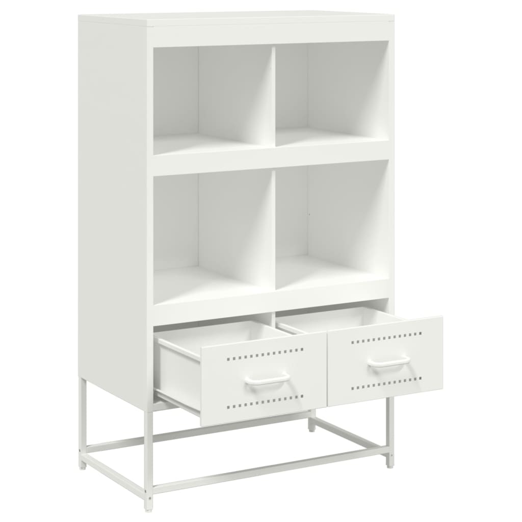 Buffet haut blanc 68x39x111,5 cm acier - XIOS