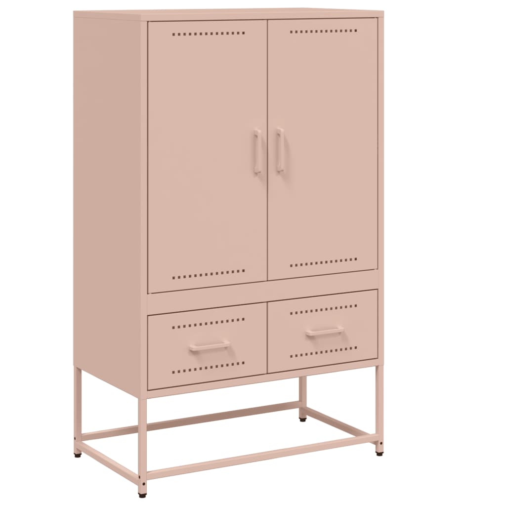 Buffet haut rose 68x39x111,5 cm acier laminé à froid - XIOS