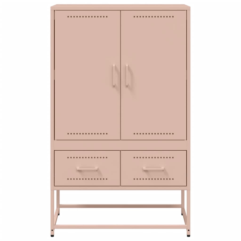 Buffet haut rose 68x39x111,5 cm acier laminé à froid - XIOS