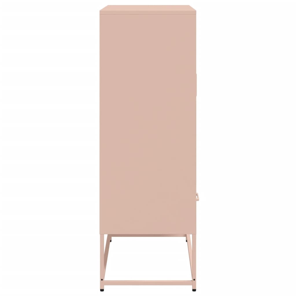 Buffet haut rose 68x39x111,5 cm acier laminé à froid - XIOS
