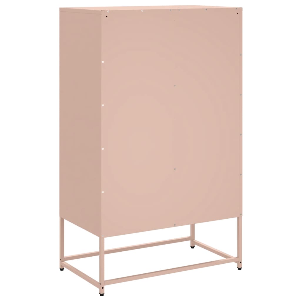 Buffet haut rose 68x39x111,5 cm acier laminé à froid - XIOS