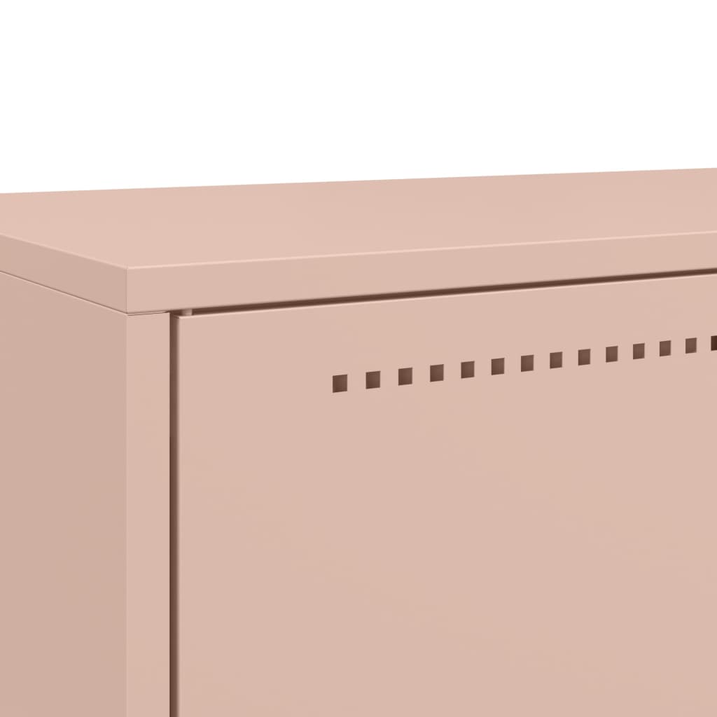 Buffet haut rose 68x39x111,5 cm acier laminé à froid - XIOS