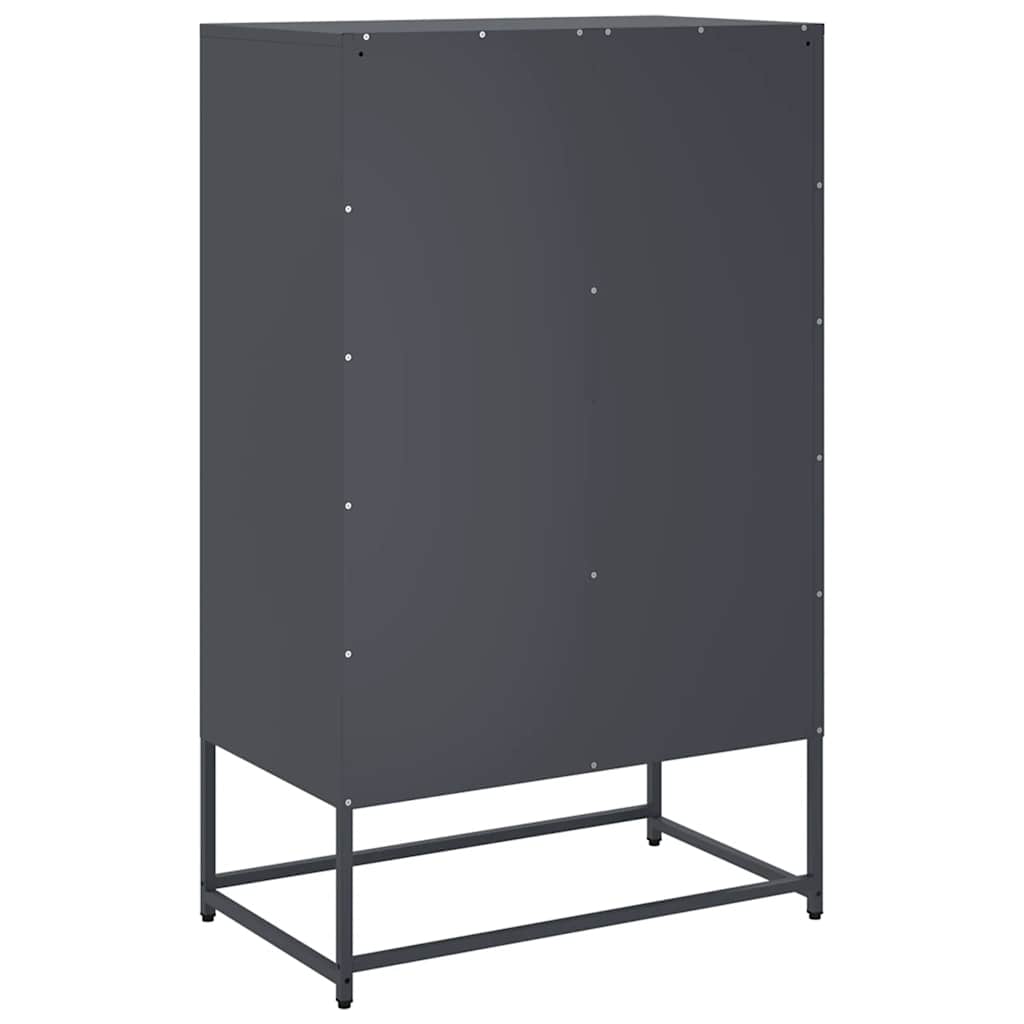 Buffet haut anthracite 68x39x111,5 cm acier - XIOS