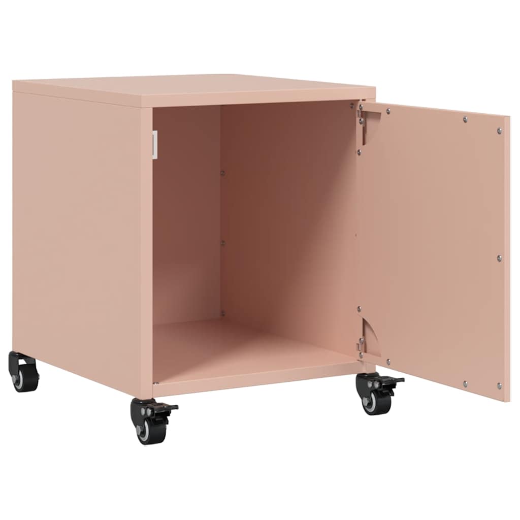 Tables de chevet 2 pcs rose 36x39x43,5 cm acier - XIOS