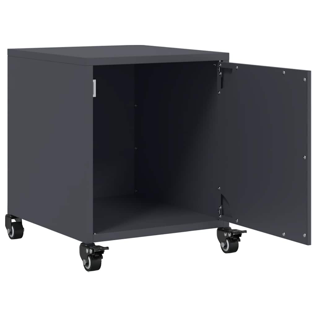 Tables de chevet 2 pcs anthracite 36x39x43,5 cm acier - XIOS