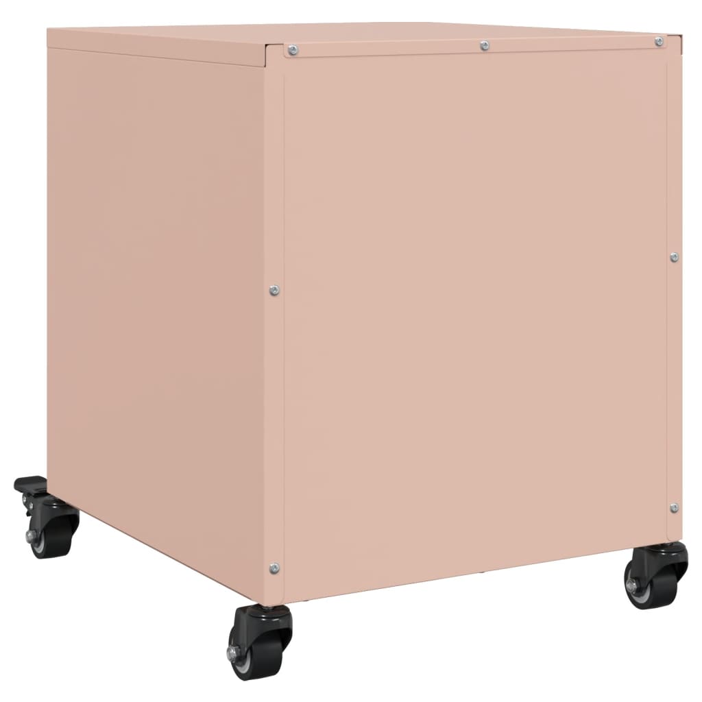 Tables de chevet 2 pcs rose 36x39x43,5 cm acier - XIOS