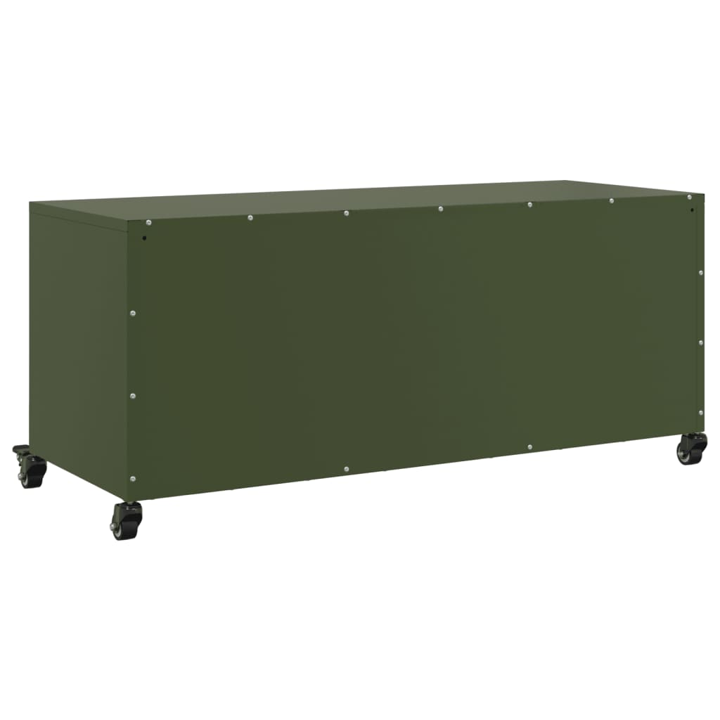 Meuble TV vert olive 100,5x39x43,5 cm acier - XIOS