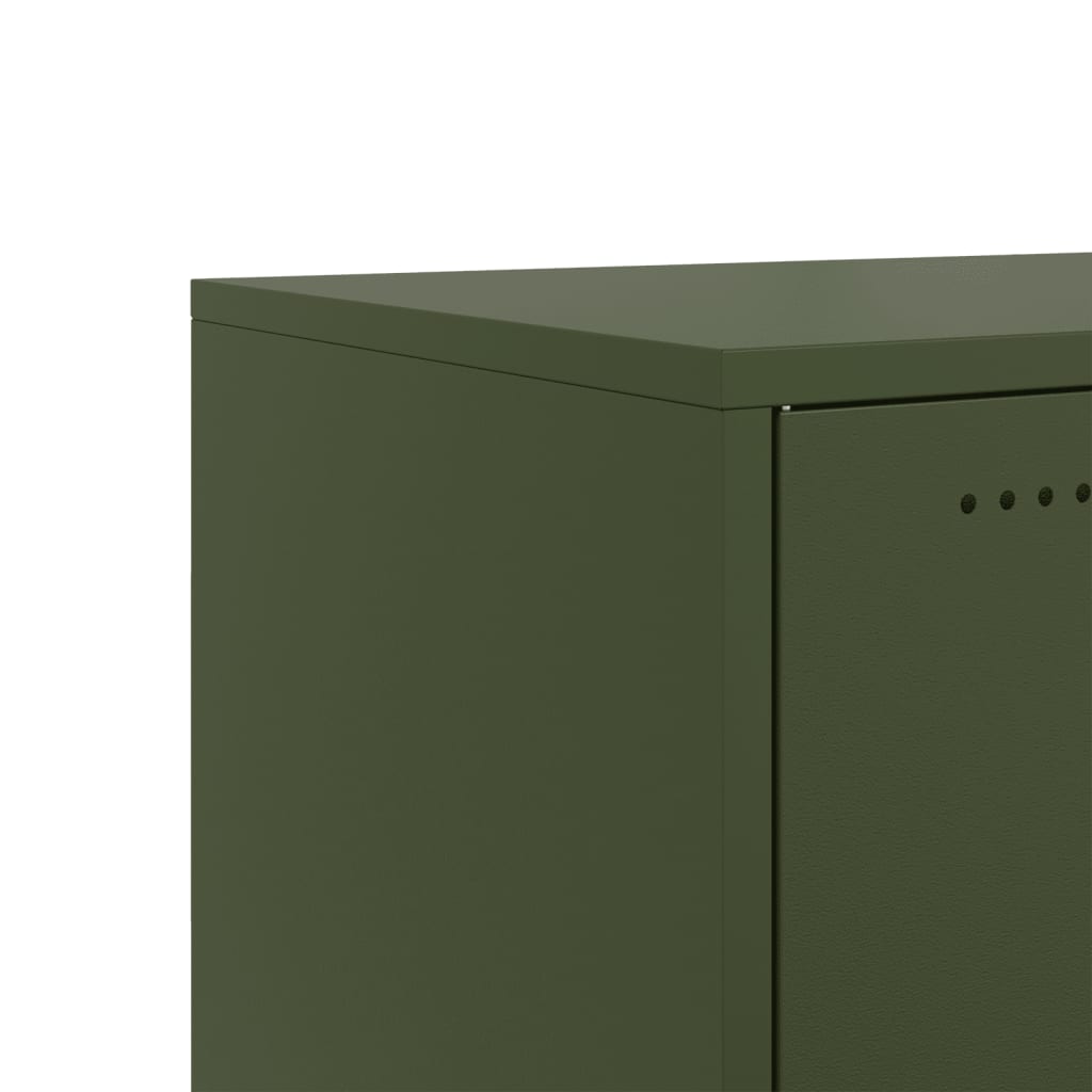 Meuble TV vert olive 100,5x39x43,5 cm acier - XIOS
