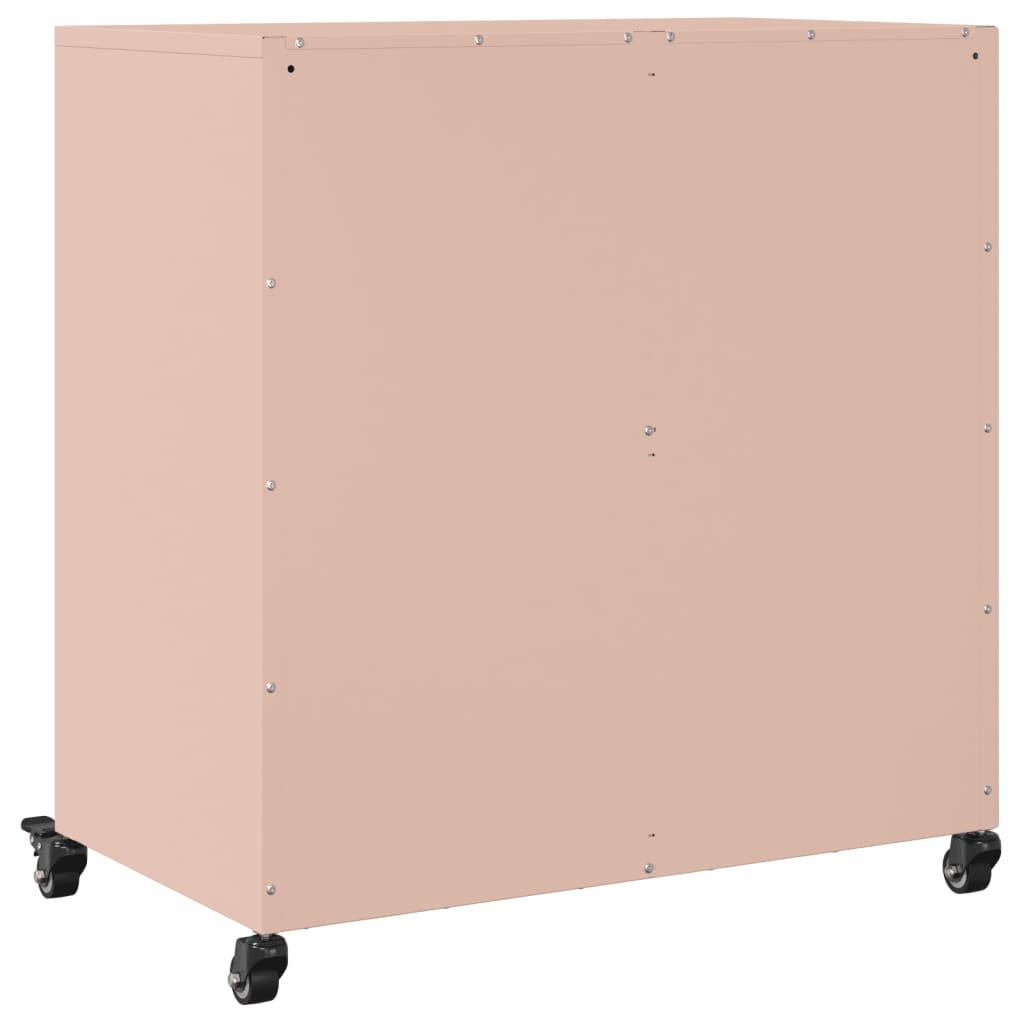 Buffet rose 68x39x72 cm acier - XIOS