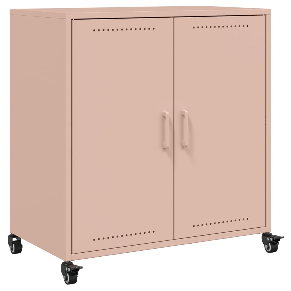 Buffet rose 68x39x72 cm acier - XIOS