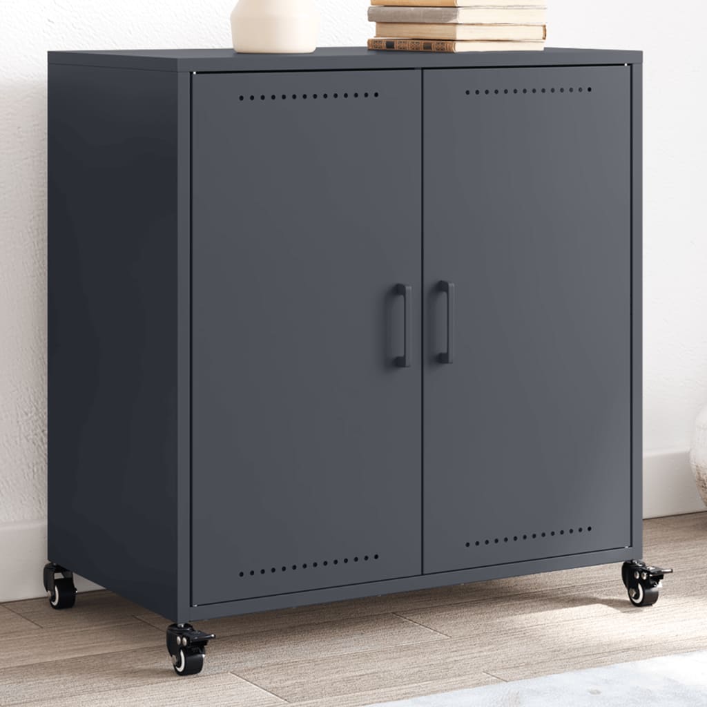 Buffet anthracite 68x39x72 cm acier - XIOS