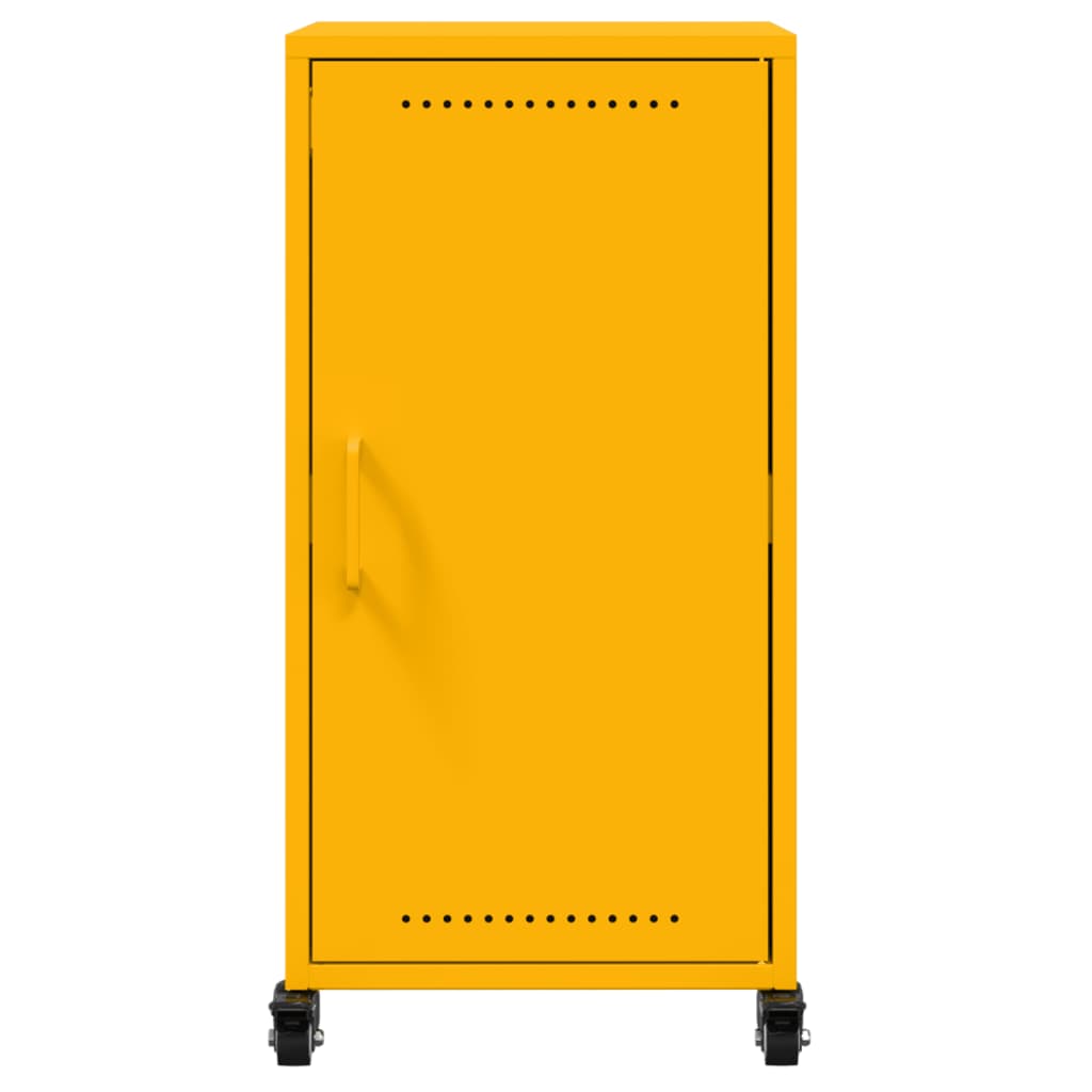 Buffet jaune moutarde 36x39x72 cm acier - XIOS