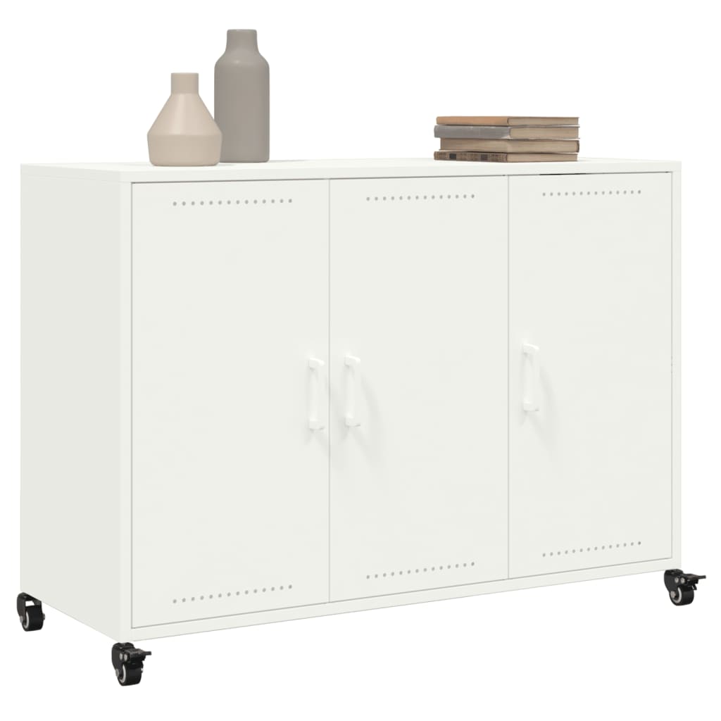 Buffet blanc 100,5x39x72 cm acier - XIOS