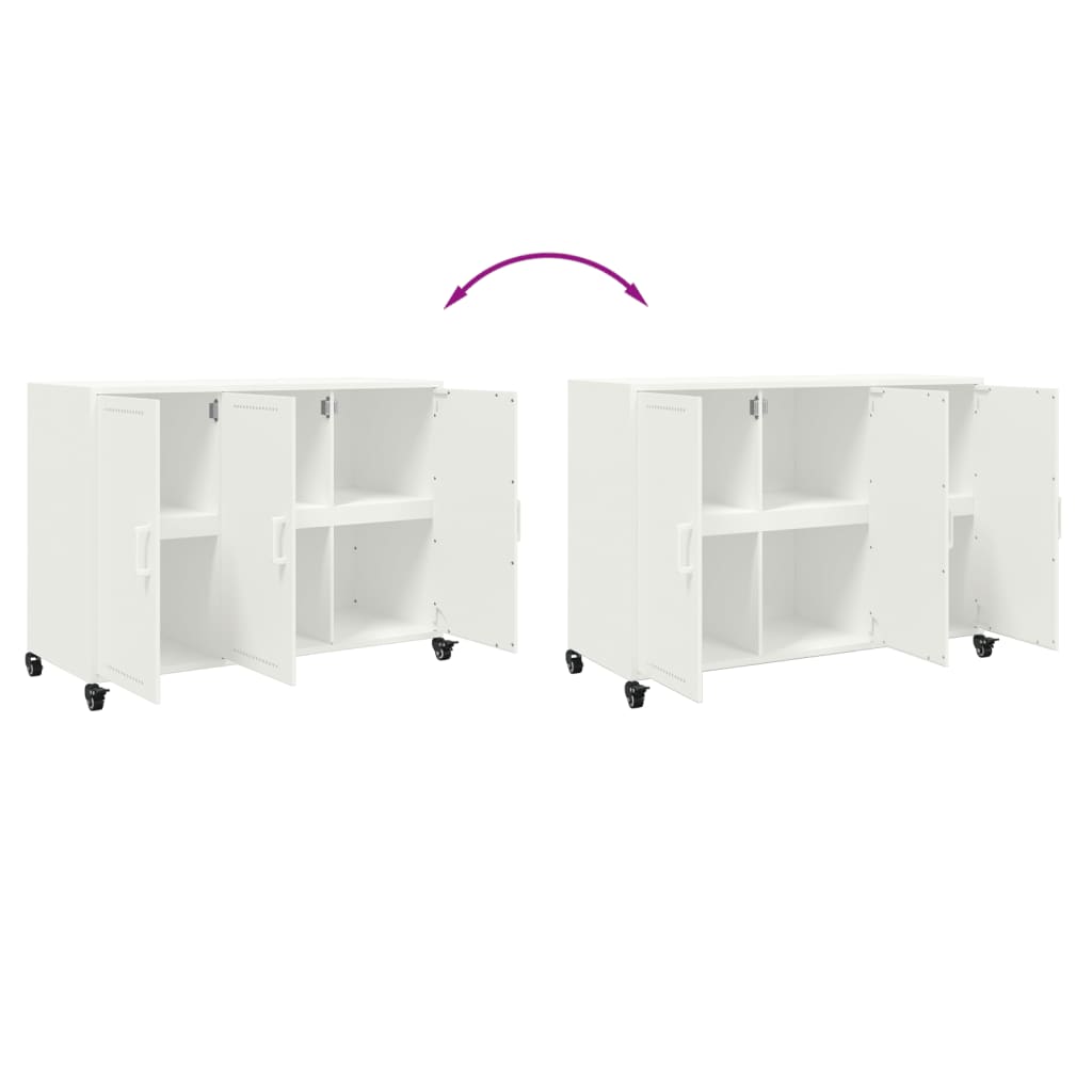 Buffet blanc 100,5x39x72 cm acier - XIOS