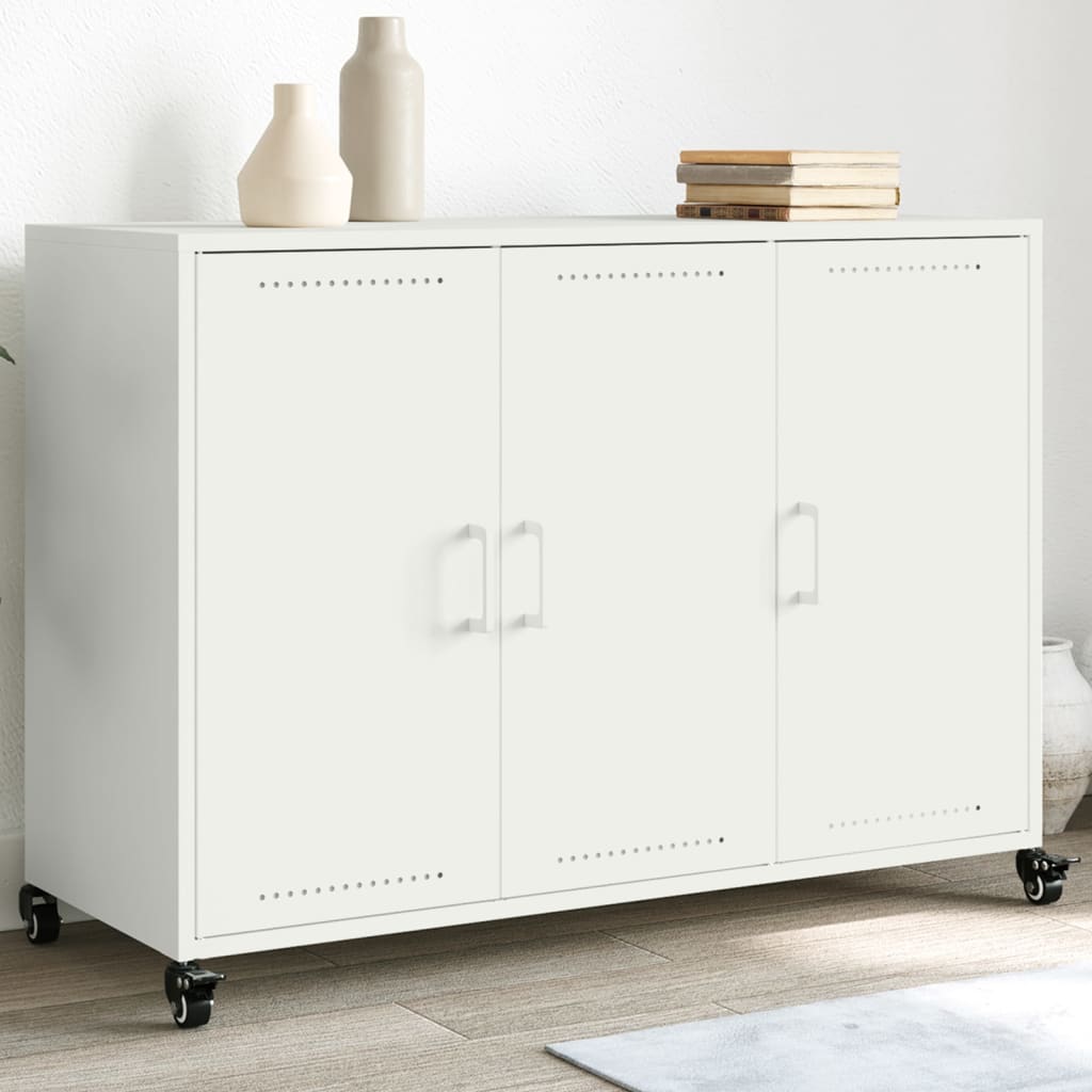 Buffet blanc 100,5x39x72 cm acier - XIOS