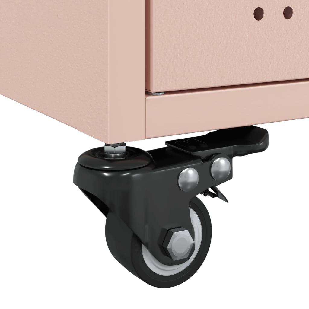 Table basse rose 68x50x43,5 cm acier - XIOS