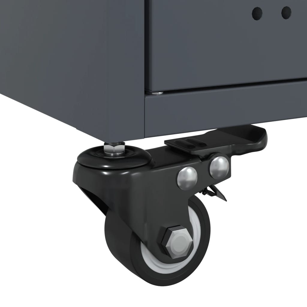 Table basse anthracite 68x50x43,5 cm acier - XIOS