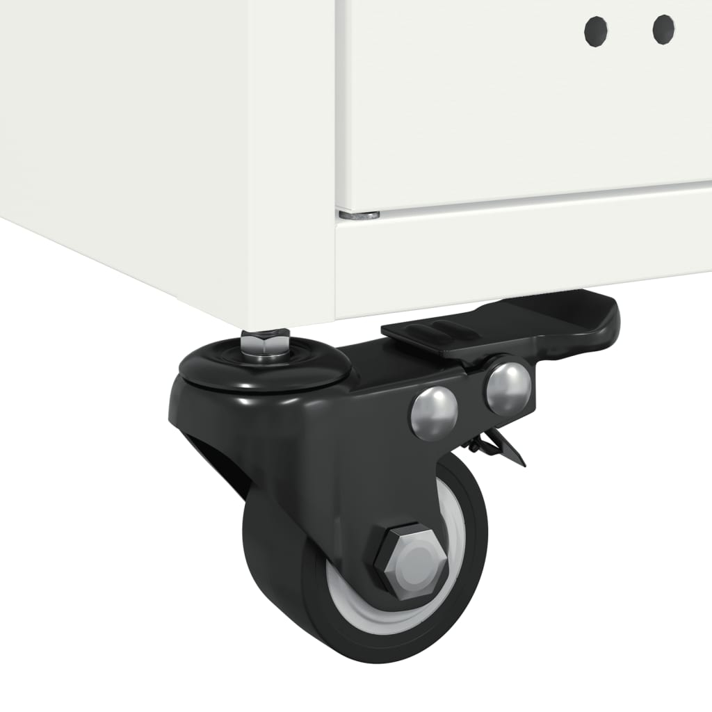 Table basse blanc 68x50x43,5 cm acier - XIOS