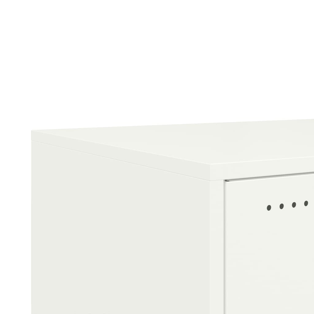 Table basse blanc 68x50x43,5 cm acier - XIOS