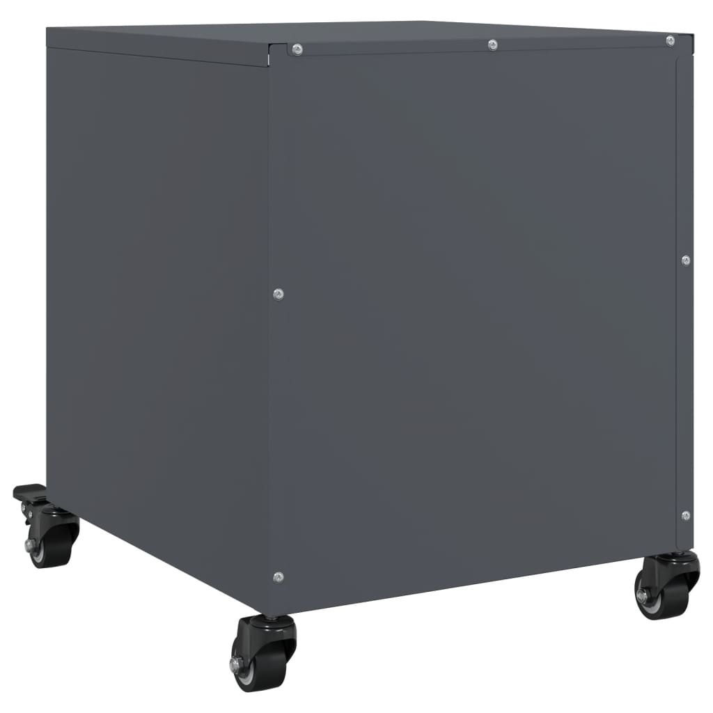 Tables de chevet 2 pcs anthracite 36x39x43,5 cm acier - XIOS