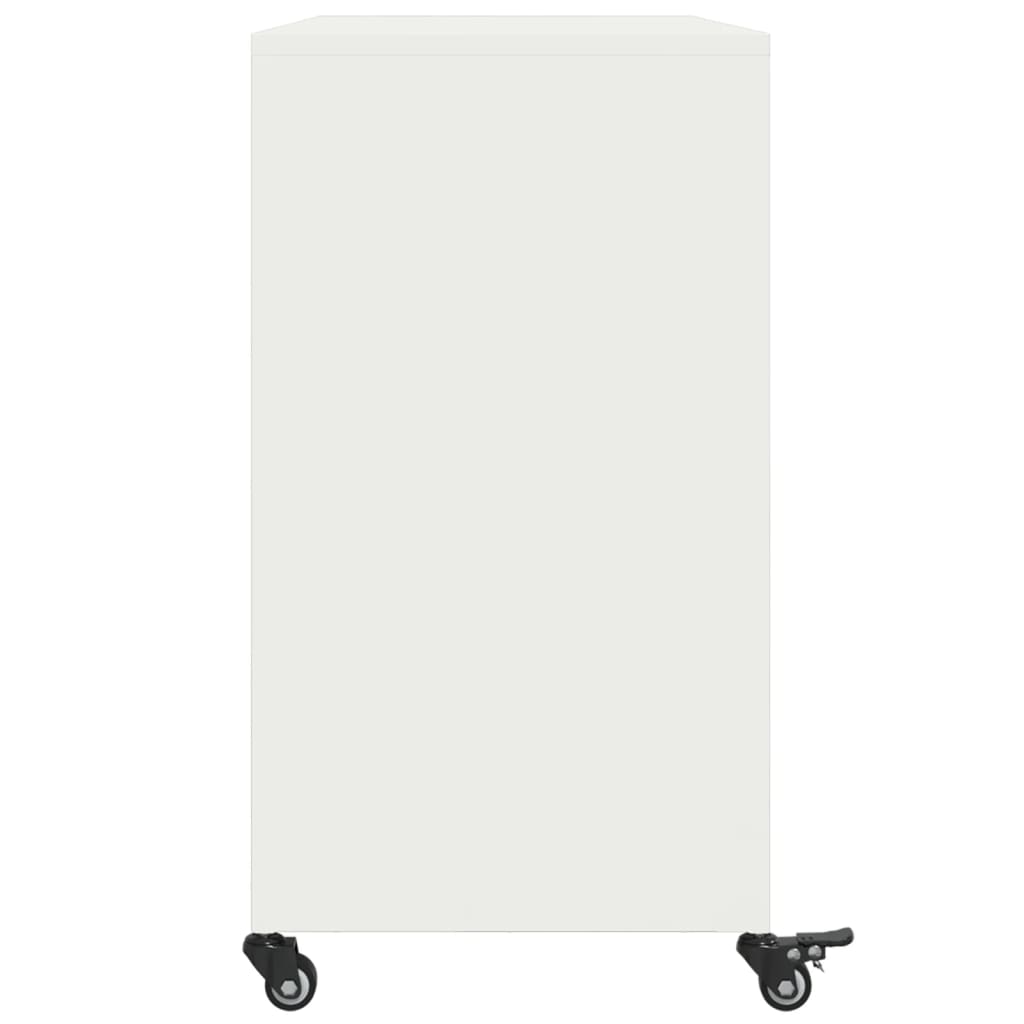 Buffet blanc 100,5x39x72 cm acier laminé à froid - XIOS