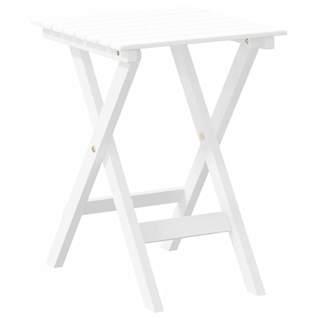 Chaise à bascule avec table pliable blanc bois massif peuplier - XIOS