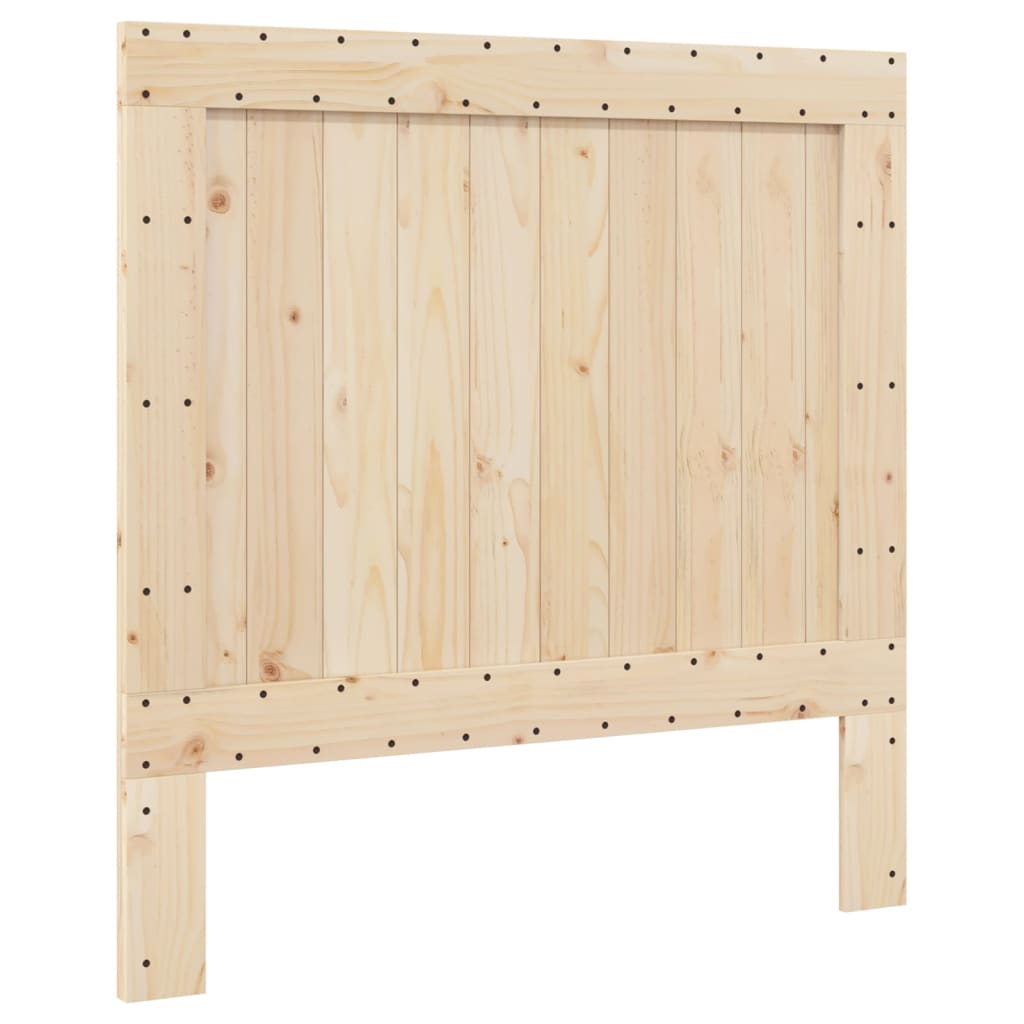 Cadre de lit sans matelas gris 100x200 cm bois massif de pin - XIOS