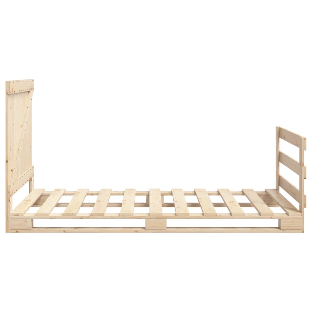 Cadre de lit sans matelas avec tête de lit 100x200 cm - XIOS