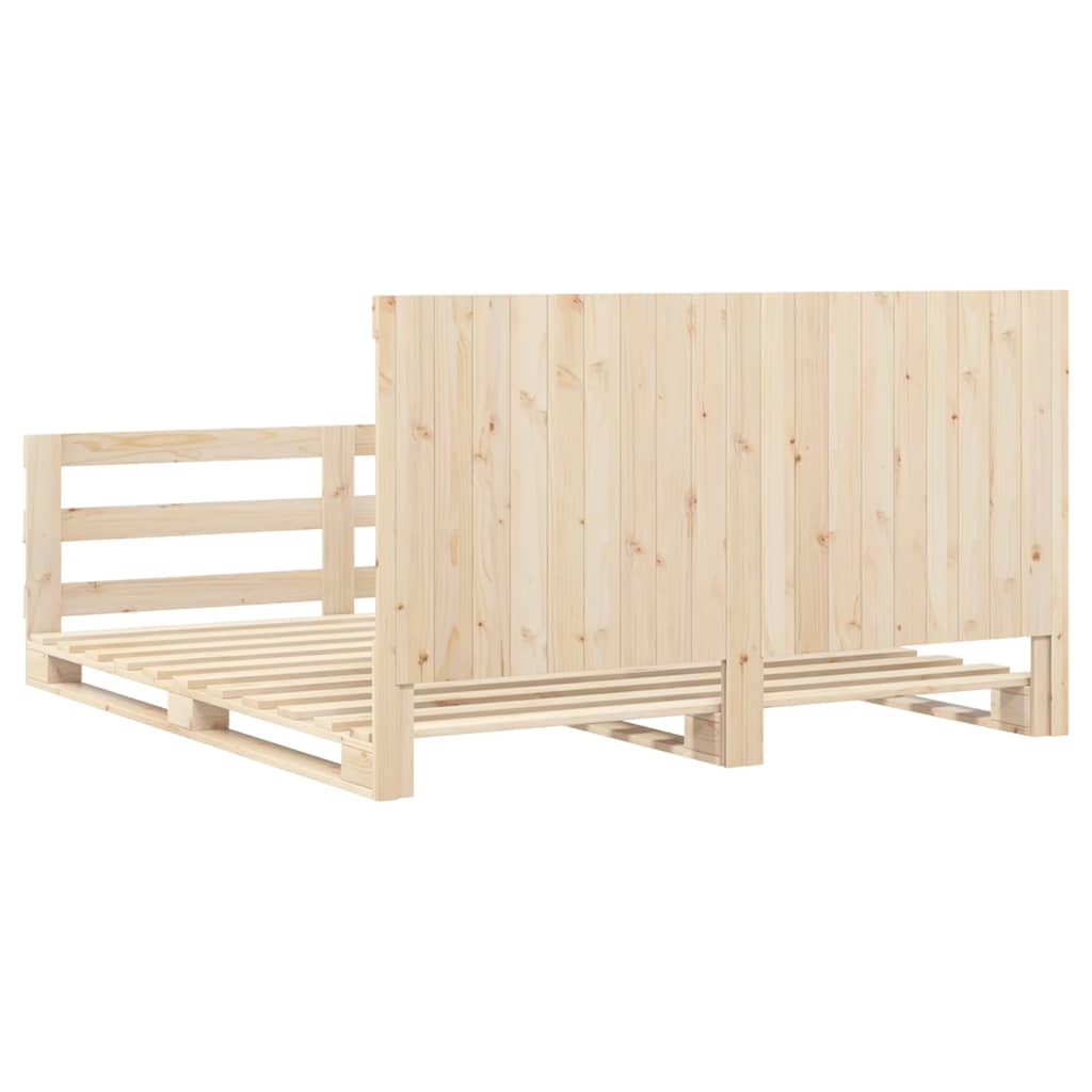 Cadre de lit sans matelas avec tête de lit 200x200 cm - XIOS