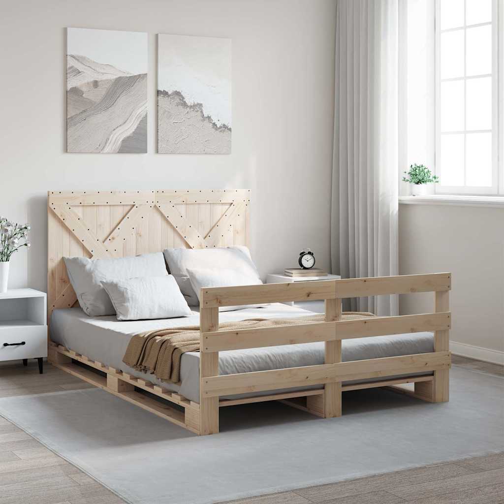 Cadre de lit sans matelas avec tête de lit 160x200 cm - XIOS