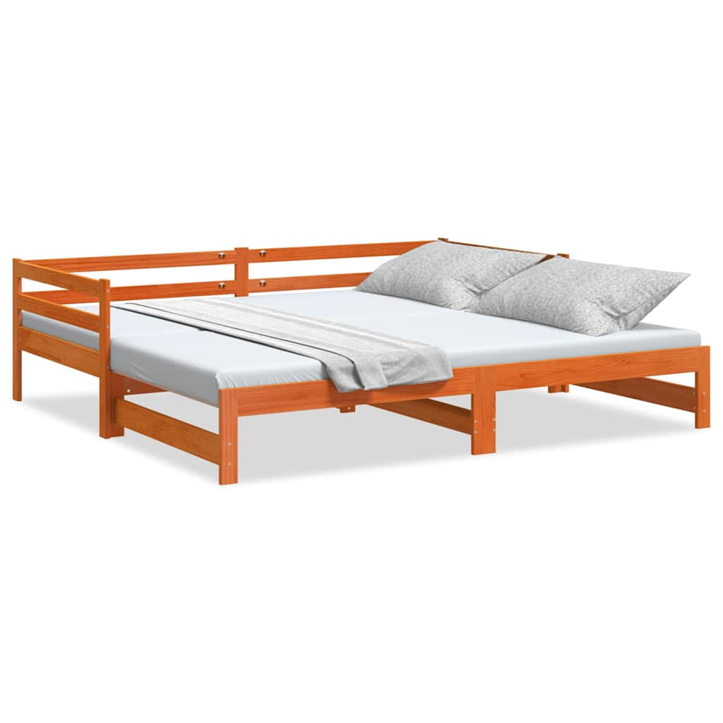 Lit de jour et lit gigogne sans matelas 90x200 cm bois massif - XIOS