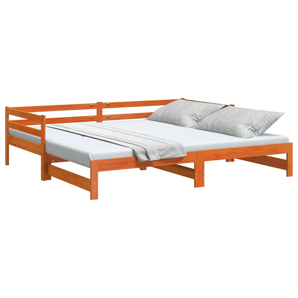 Lit de jour et lit gigogne sans matelas 90x200 cm bois massif - XIOS