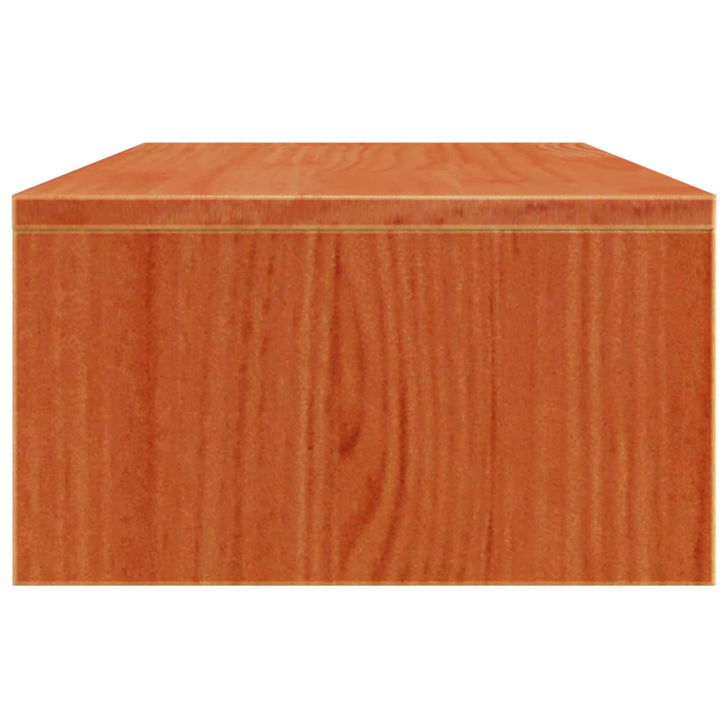 Support de moniteur marron miel 50x27x15 cm bois de pin solide - XIOS