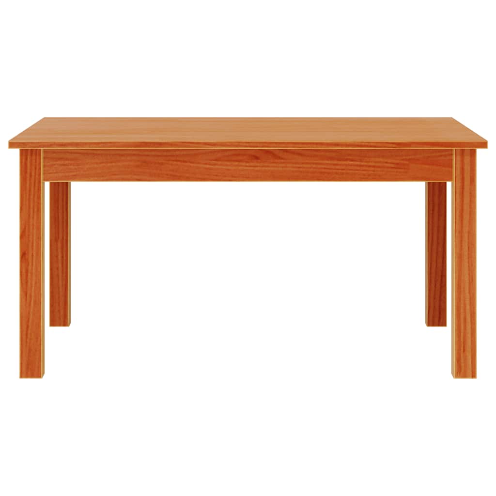 Table basse cire marron 80x50x40 cm bois massif de pin - XIOS