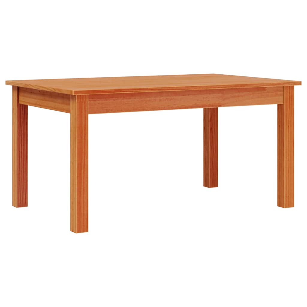 Table basse cire marron 80x50x40 cm bois massif de pin - XIOS