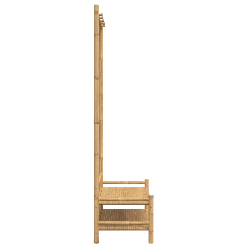 Porte-vêtement avec étagères 103x40x183 cm bambou - XIOS