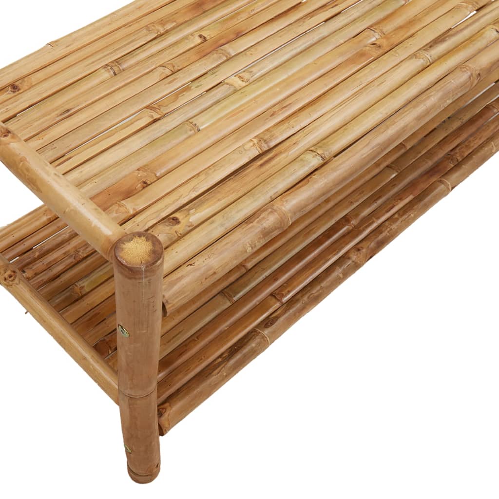 Porte-vêtement avec étagères 103x40x183 cm bambou - XIOS