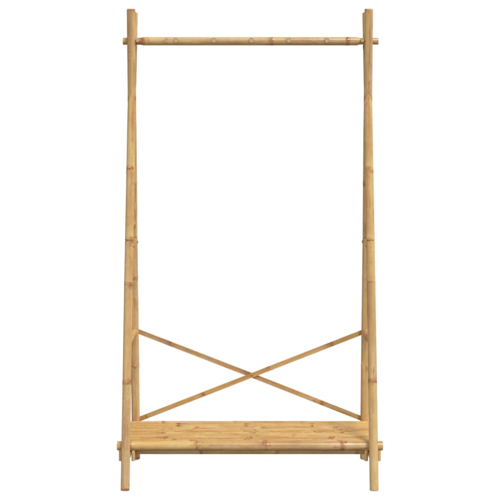 Porte-vêtement avec étagère 102x50x190 cm bambou - XIOS