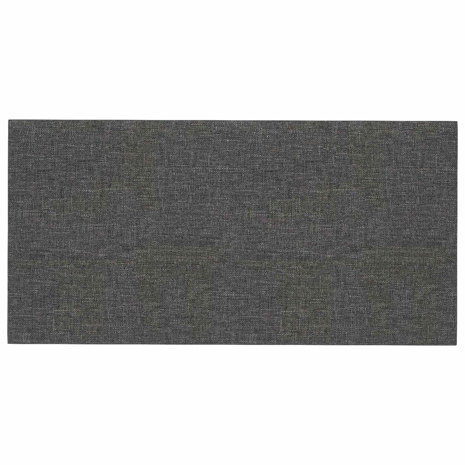 Tête de lit murale 12 pcs Gris foncé 60 x 30 cm tissu - XIOS