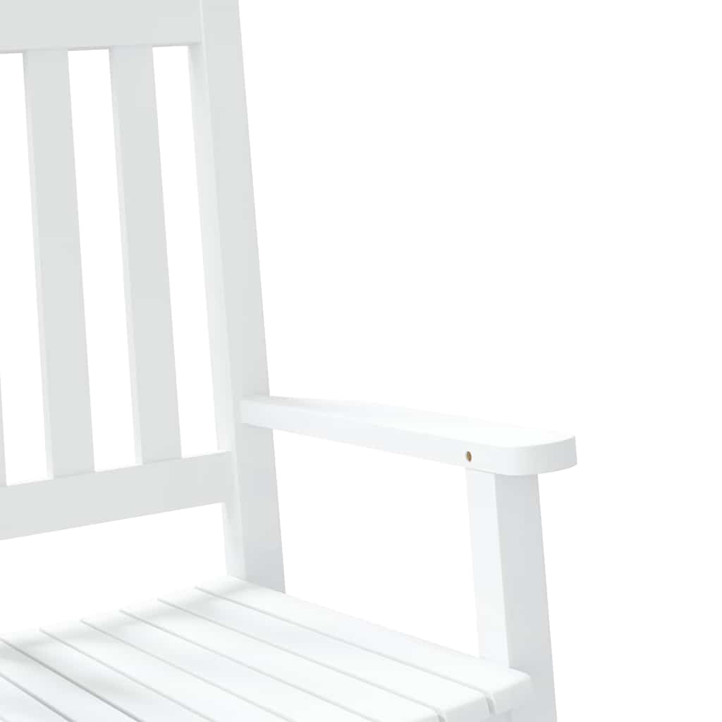 Chaise à bascule enfants blanc bois de peuplier massif - XIOS