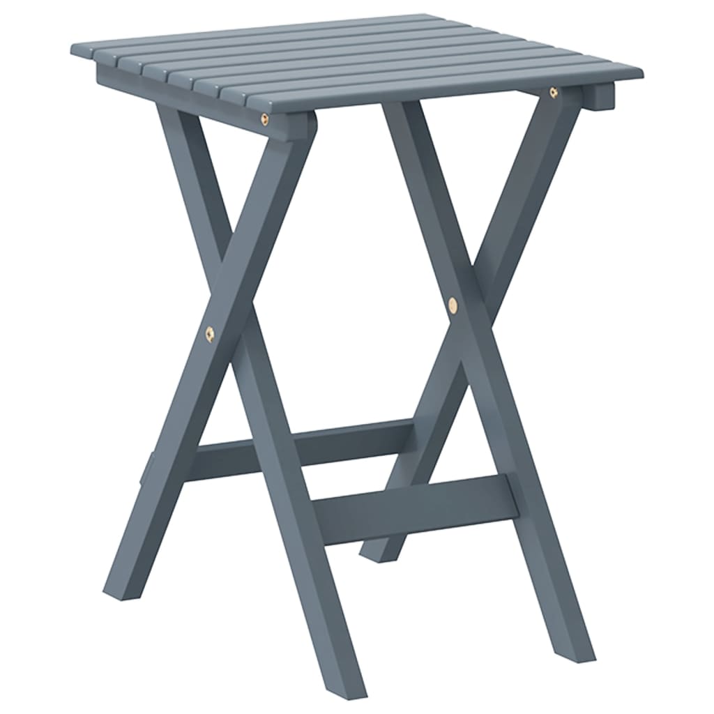 Chaises à bascule lot de 2 table pliable gris massif peuplier - XIOS