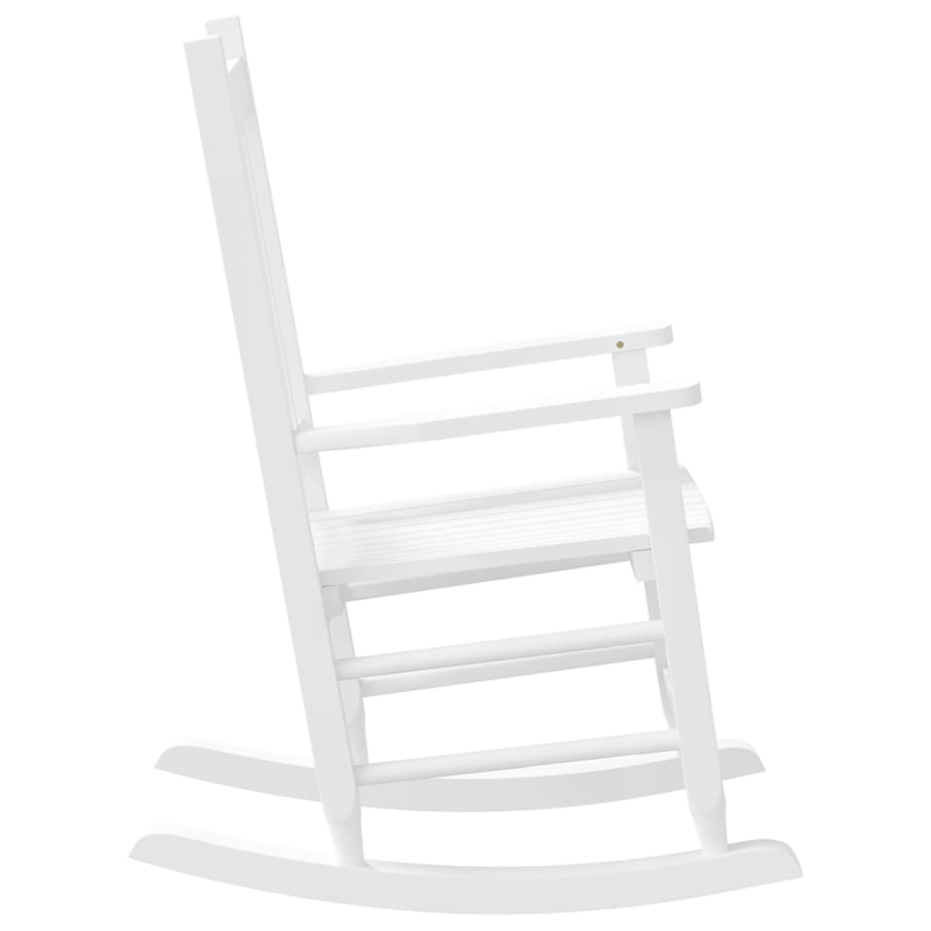 Chaises à bascule enfants lot de 2 blanc bois peuplier massif - XIOS